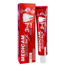 Medicam Ultra Fresh 3in1 Red Gel Toothpaste. 125g