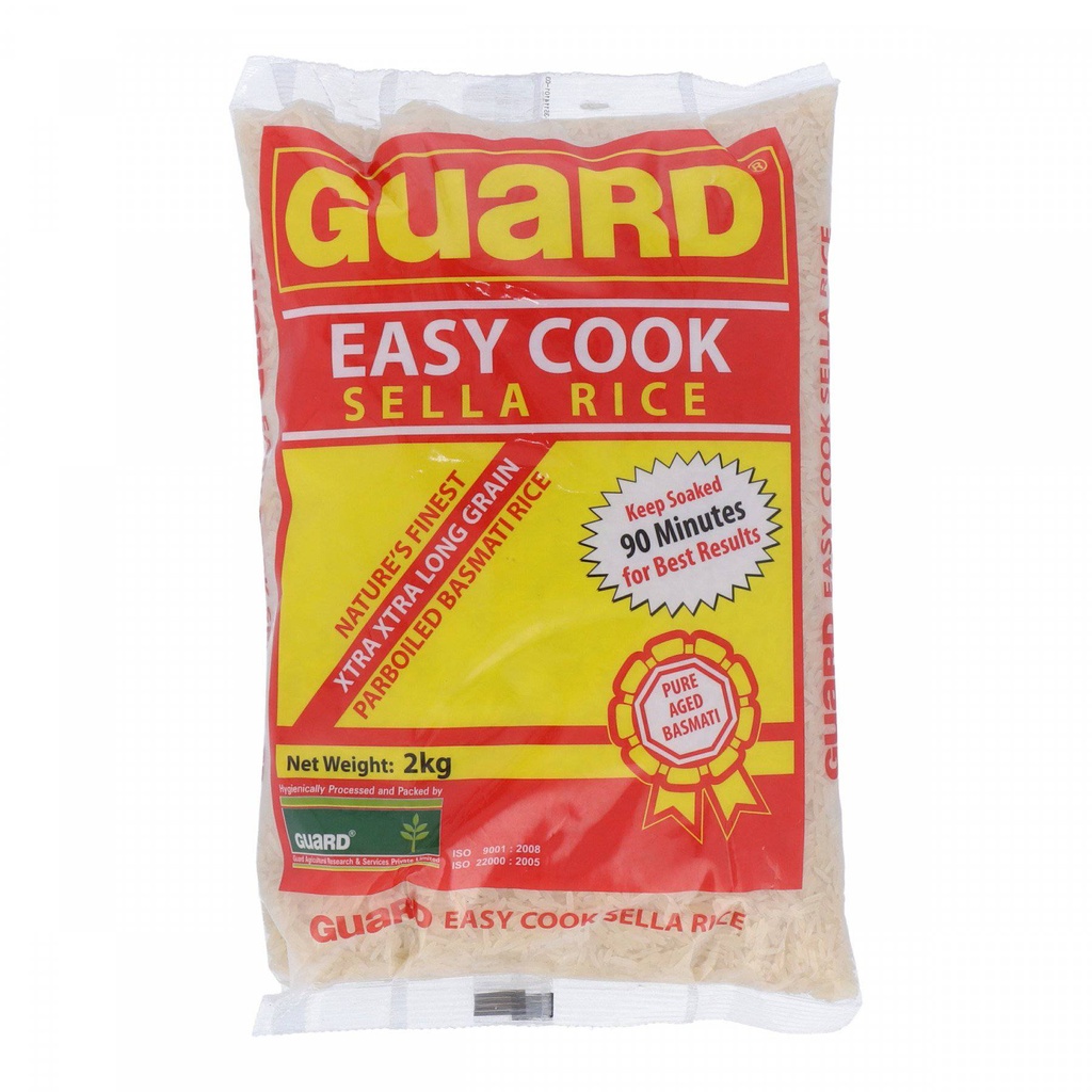 Guard Easy Cook Parboiled Rice 2Kg