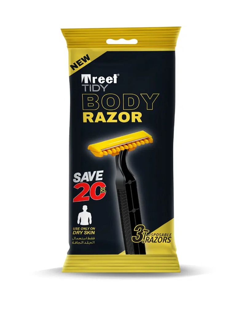 Treet Tidy Body Razor 3s-Saver Pack