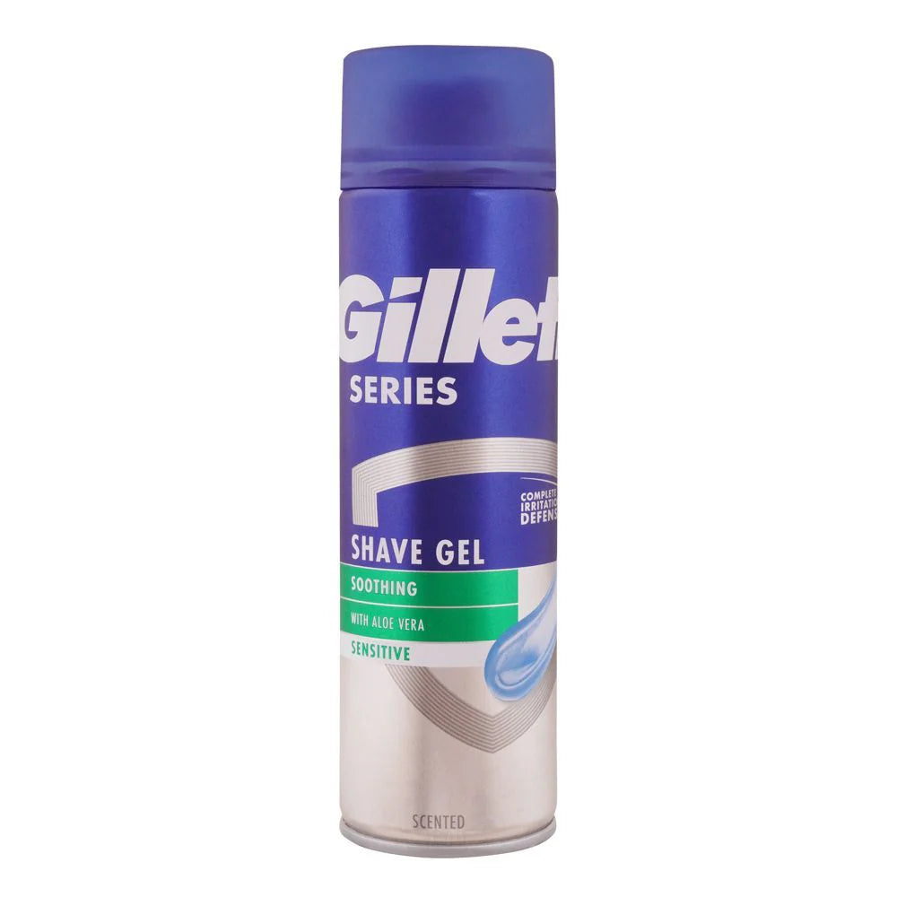Gillette - Series - Shave Gel - SOOTHING with ALOE VERA - SENSITIVE - ( 1X6 ) 200ml
