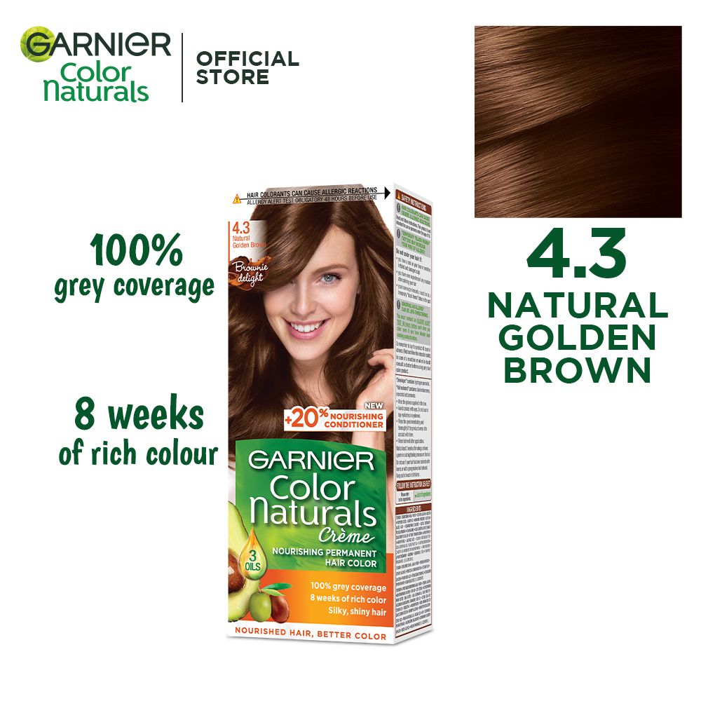 Garnier shade 4.3, Natural Golden Brown,