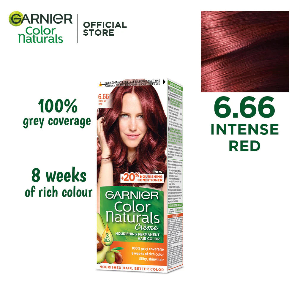 Garnier shade 6.66 Intense Red.