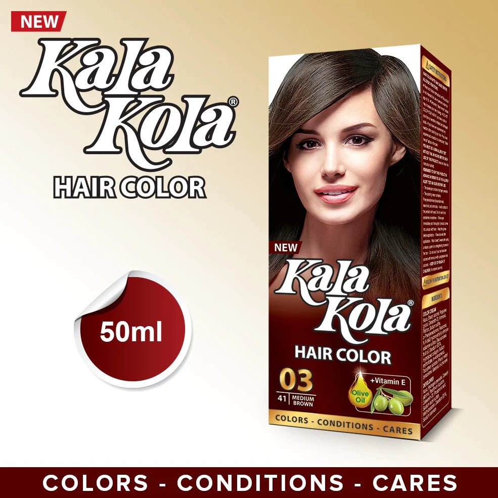 Kala Kola hair color shade "03" (Medium Brown).