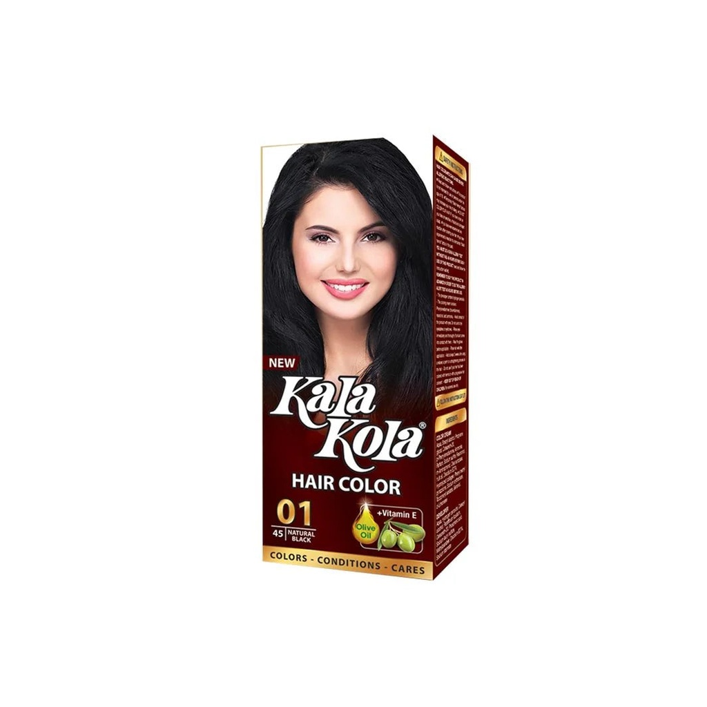 Kala Kola hair color Natural Black, shade 01.