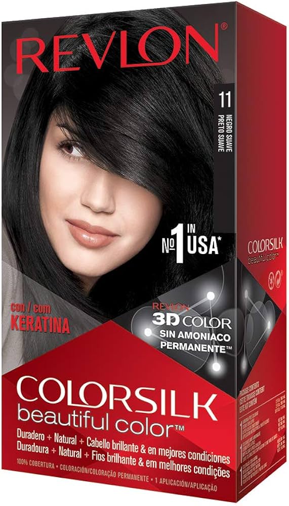 Revlon Colorsilk Hair Color Soft Black, shade number 11.