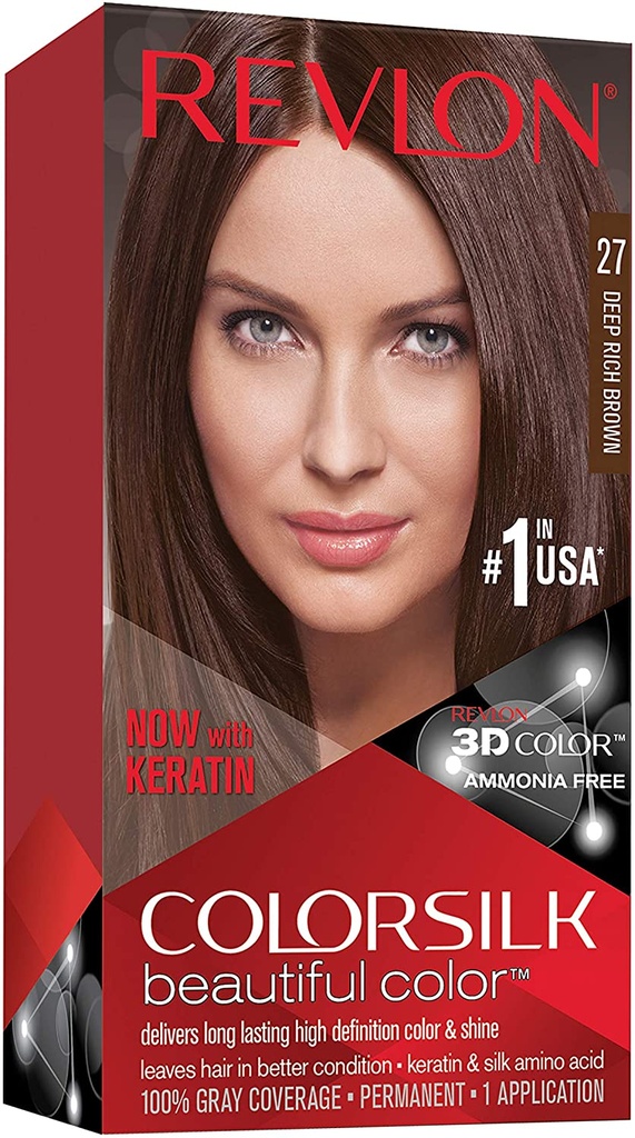 Revlon Colorsilk Hair Color shade 27, Deep Rich Brown