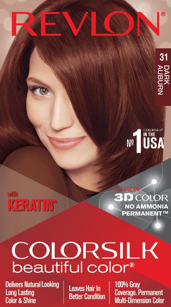 Revlon Colorsilk Hair Color Dark Auburn (31).