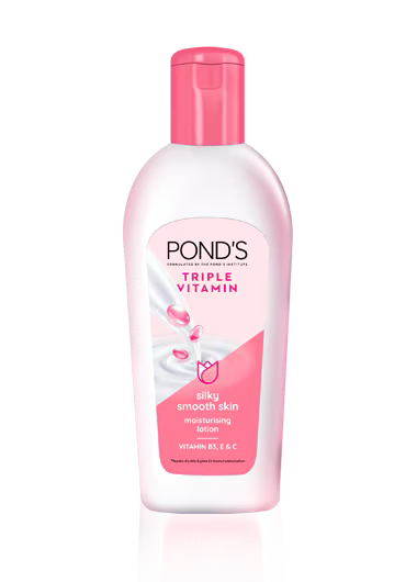 Ponds Triple Vitamin Silky Smooth Skin Lotion 200ml