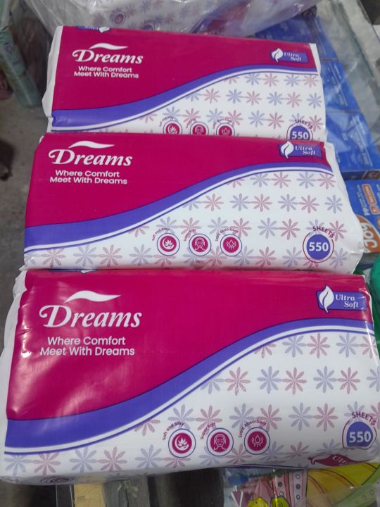 Dreams ultra soft tissue 550 sheets