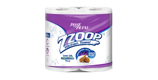 Kitchen Towel Tissue – Rose Petal (Zzoop) – Twin Pack