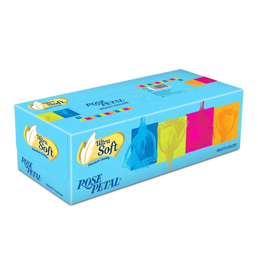 Rose Petal Multicolor Ultrasoft Facial Tissues - 150 pulls