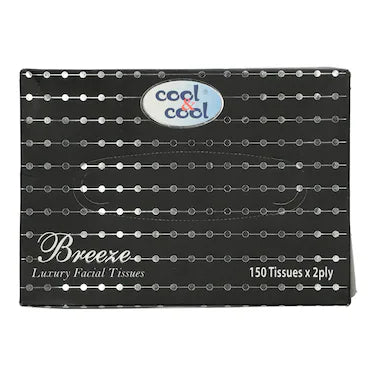 Cool & Cool Breeze Luxury Facial Tissue Box 2Ply 150 Sheets