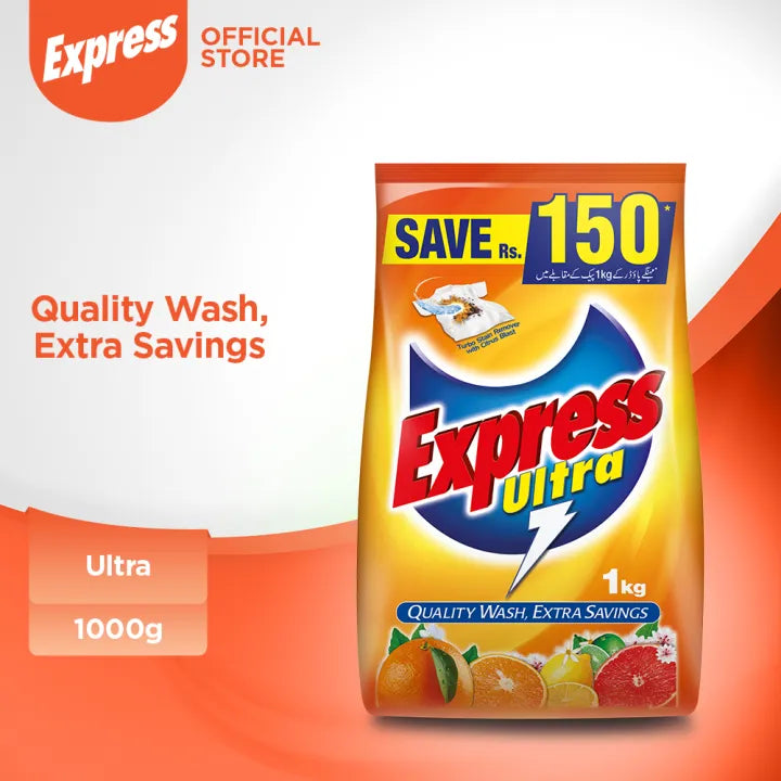 Express Ultra 1kg - Detergent Washing Powder