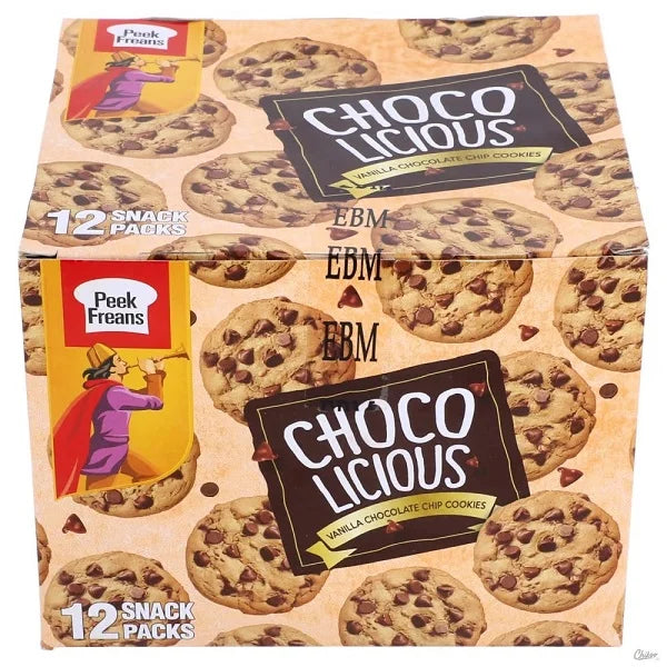 FREANS CHOCOLICIOUS VANILLA CHOCOLATE CHIPS BISCUITS MUNCH PACK 8'S