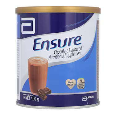 Abbott Ensure Chocolate Flavored Nutritional Supplement 400 gr