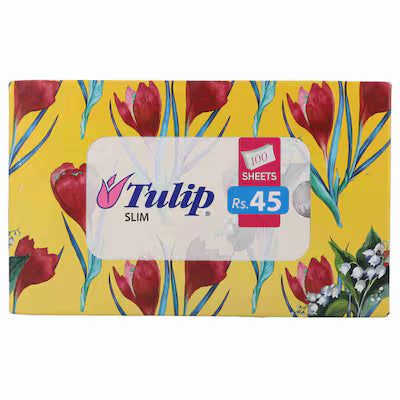 Rose petal Tulip Slim Tissue, 50 Sheets