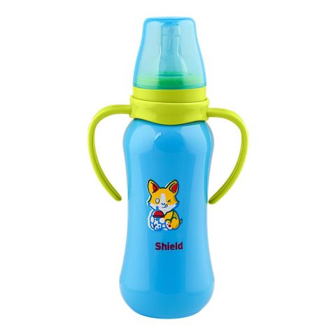 Shield Baby Deluxe Plus Standard Neck Feeder, BPA Free, 6M+ 250ml, Assorted Colour