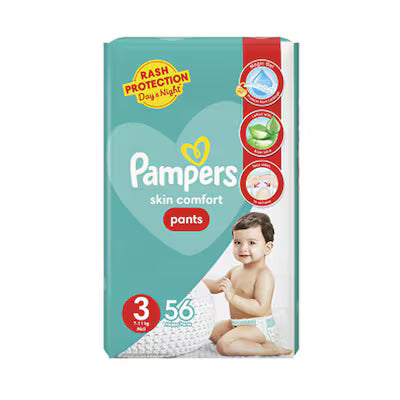 Pampers Skin Comfort Pants Size 3 56 pcs