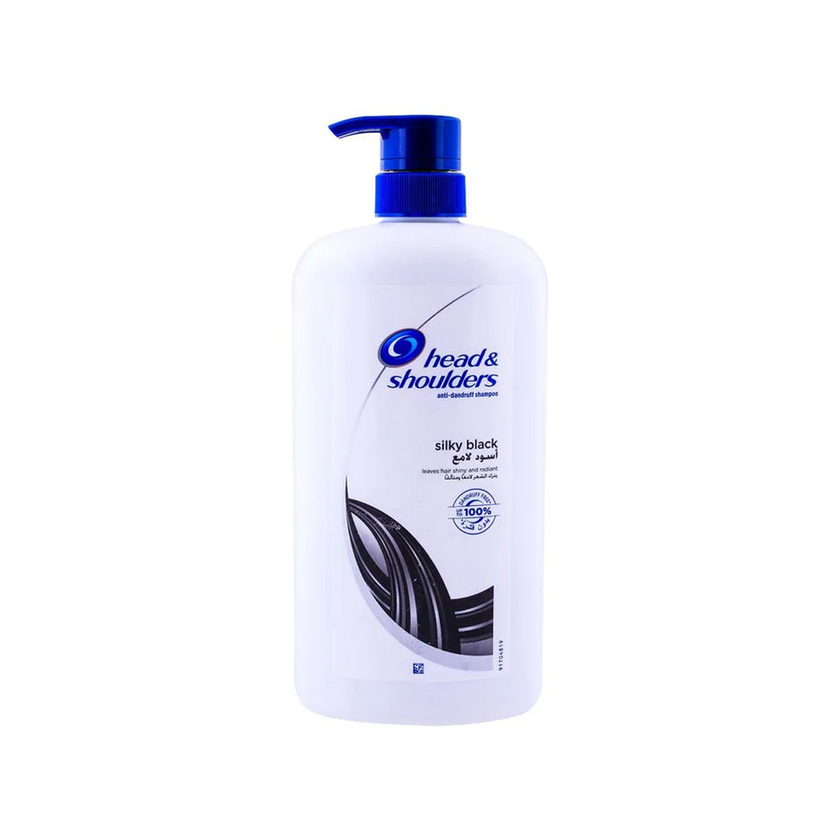 HEAD AND SHOULDERS SILKY BLACK SHAMPOO 1000ML