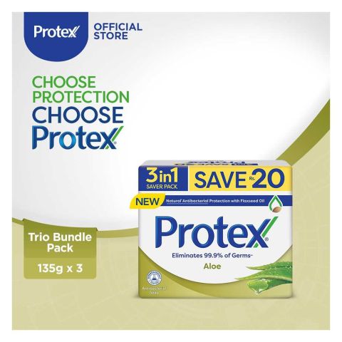 Protex Bar Soap Saver Pack 135 gr (Pack of 3)