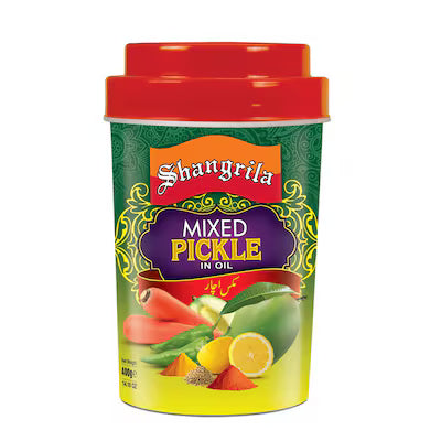 Shangrila Mixed Pickle Plastic Jar 400 gr