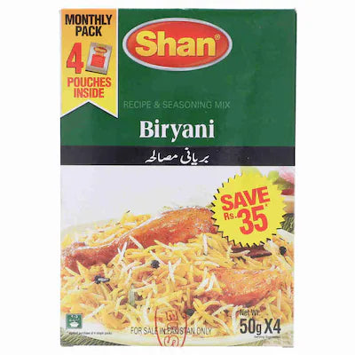 Shan Biryani Masala 50 gr (Pack of 4)