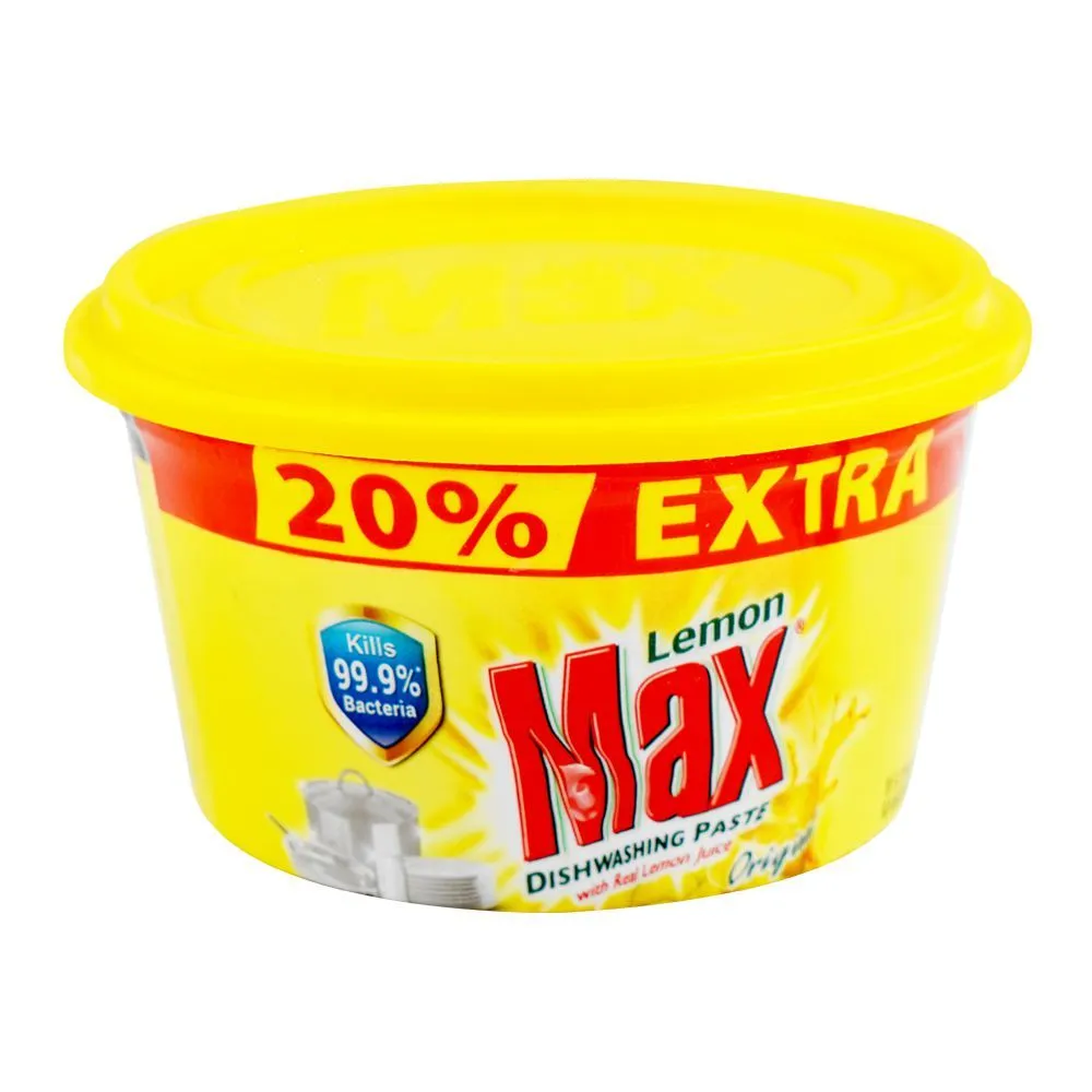 Lemon Max Dishwash Paste Yellow 400g