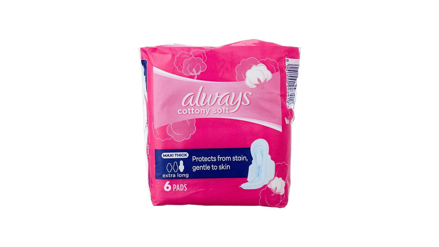 Always Soft Maxi-Thick Pads 6 Pieces