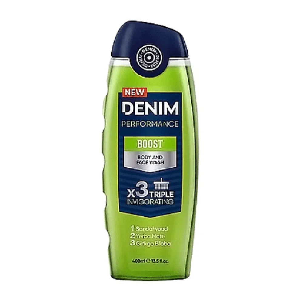 Denim Boost Body and Face Wash 400ml