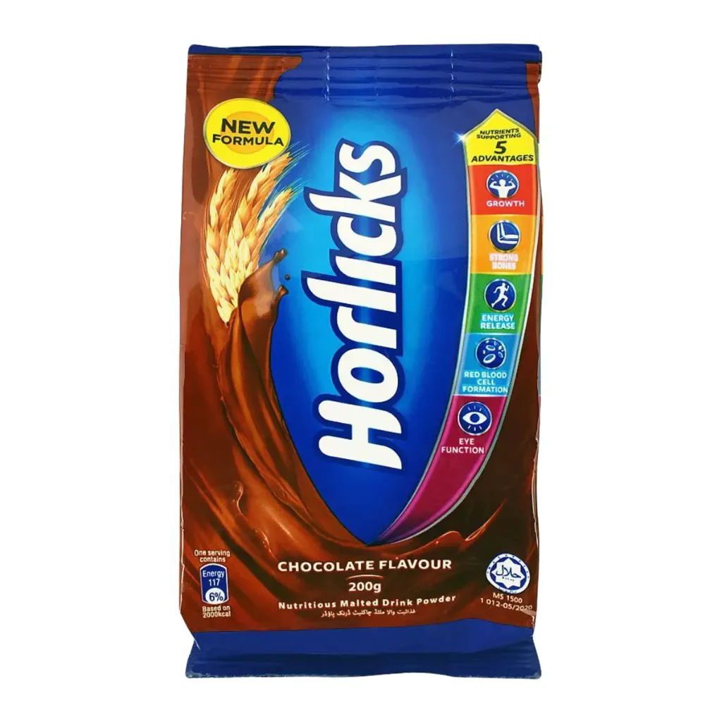 Horlicks Drinking Powder Chocolate Pouch 200g