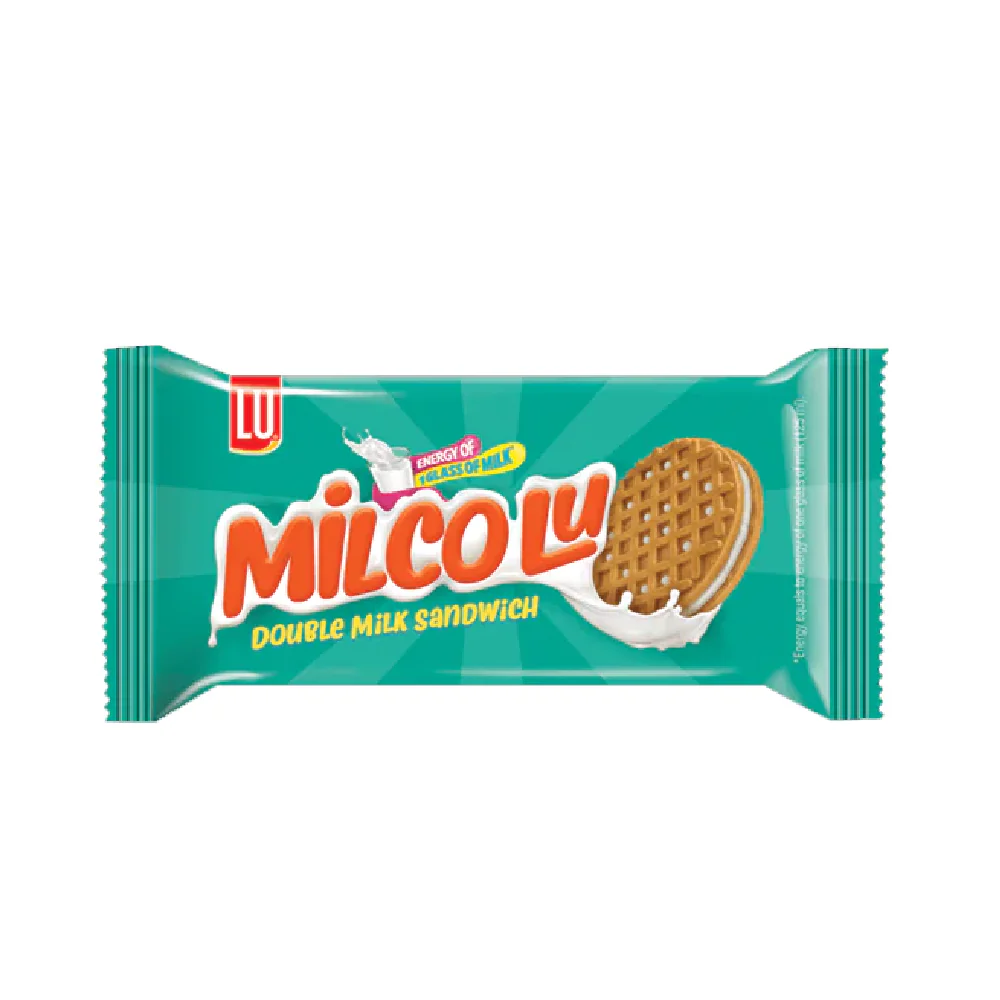 Lu Biscuit Milcolu Double Milk Half Roll 1 Packet