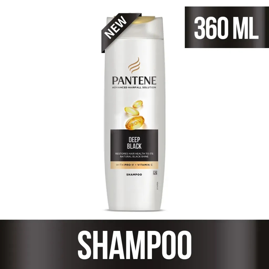 Pantene Shampoo Deep Black 360ml