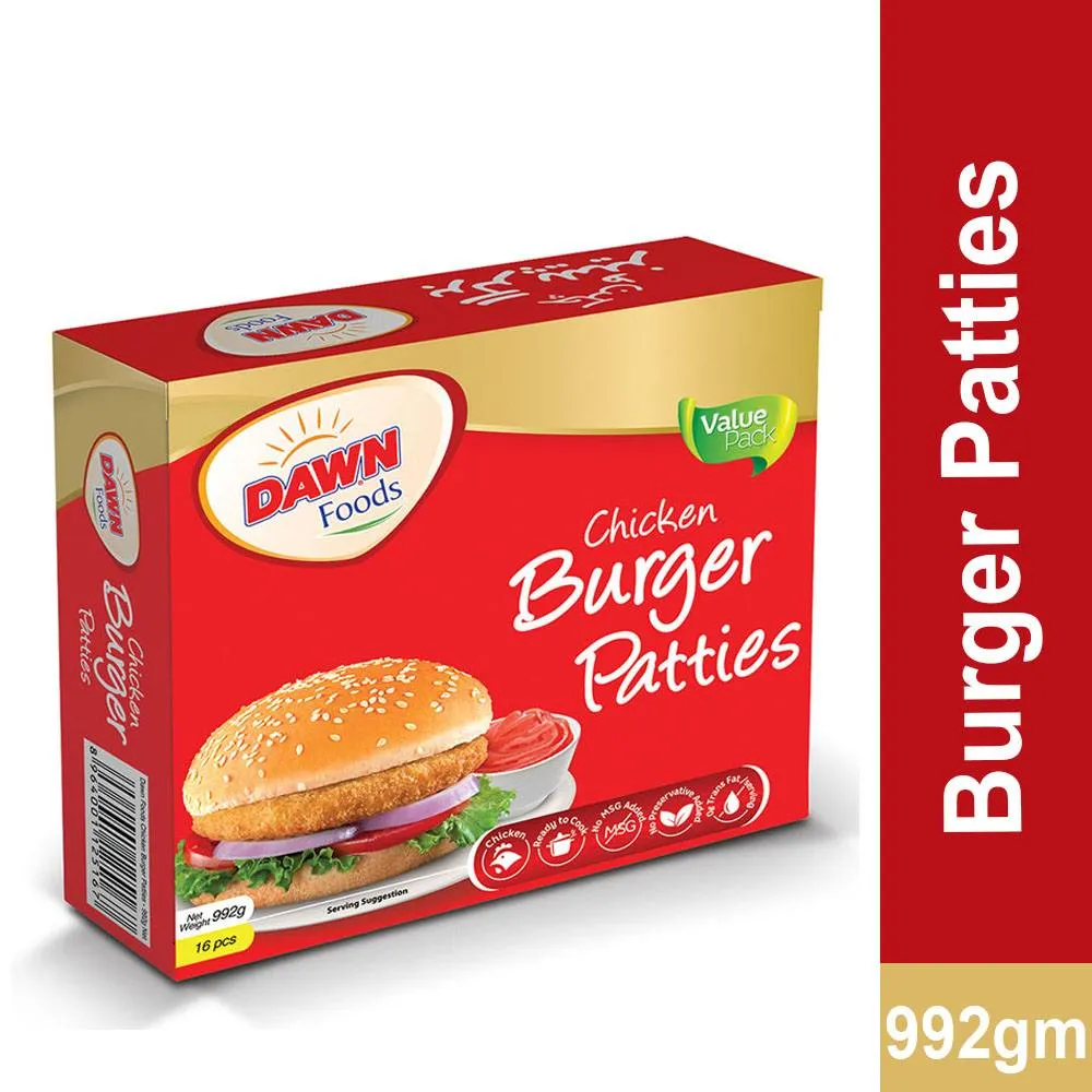 Dawn Foods Chicken Burger Patties 992g