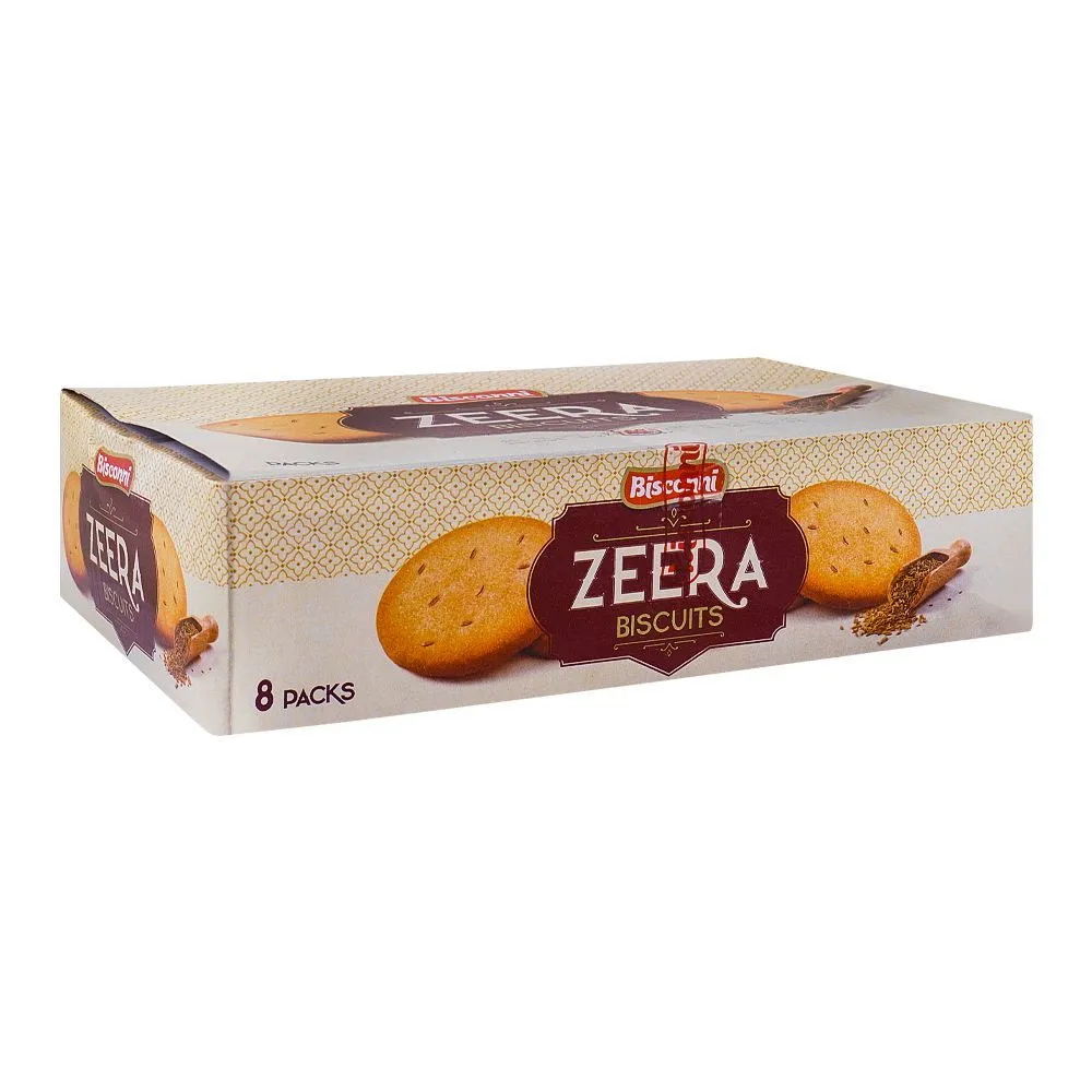 Bisconni Jeera Biscuits Original 8 Packets