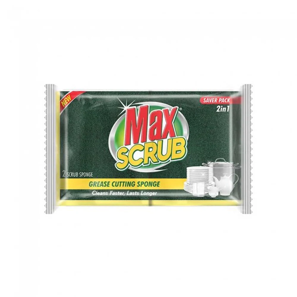 Max Scrub Sponge Nail Saver Value Pack 2 Pieces