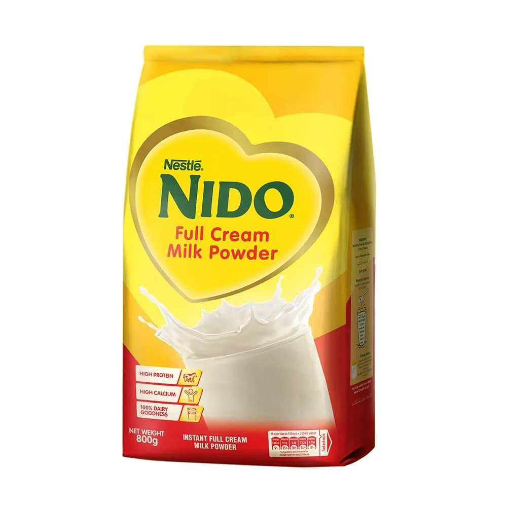 Nestle Nido Forti Grow Full Cream Powder Milk Pouch 800g
