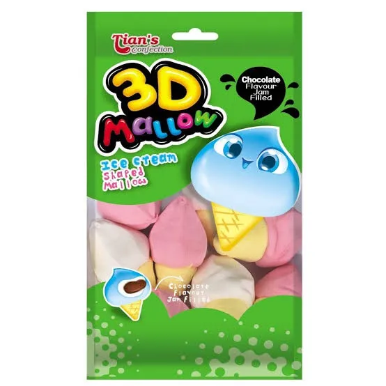 Tian's Confection 3D Marshmallow Ice Cream (Imported) 100g