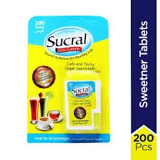 Sucral Zero Calorie Sweetener 200 Tablets