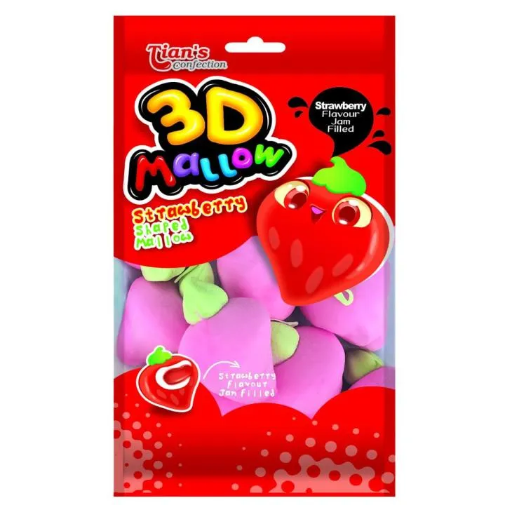 Tian's Confection 3D Mallow Strawberry 100g