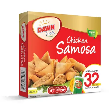 Dawn Foods Chicken Samosa Economy (32 Pieces) 480g