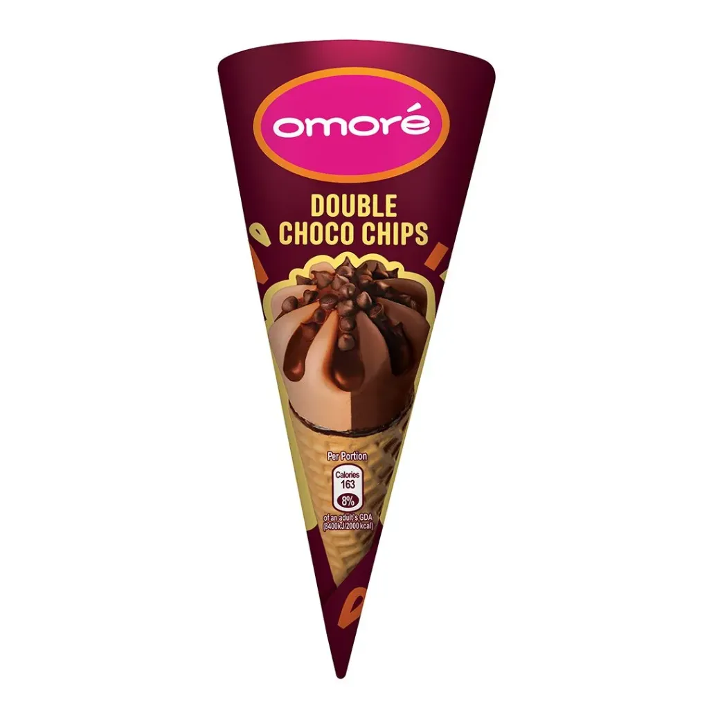 Omore Double Choco Chips Cone 1 Piece
