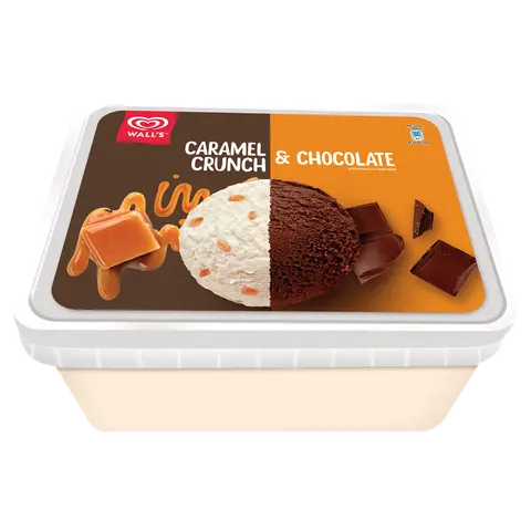 Wall's Caramel Crunch & Chocolate 1400ml
