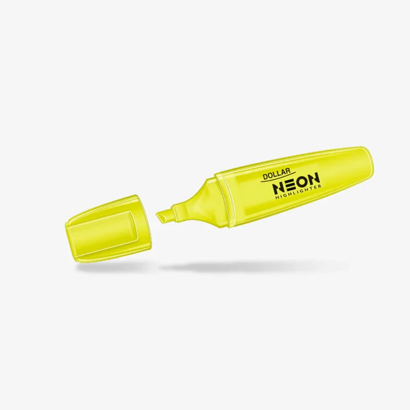 Dollar Neon Highlighter Yellow - 1 Piece