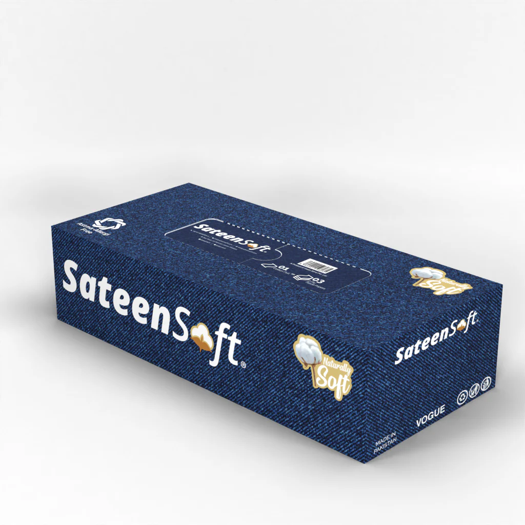 Sateen Soft Tissue Vogue Blue 1 Packet