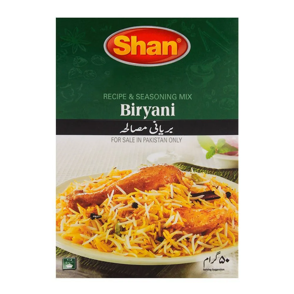 Shan Biryani Masala Monthly Packets 4 x 50g