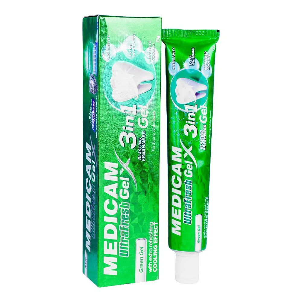 Medicam Ultra Fresh Green Gel Toothpaste 125mg