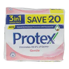 Protex Bar Soap Saver Packets Gentle 3 x 135g
