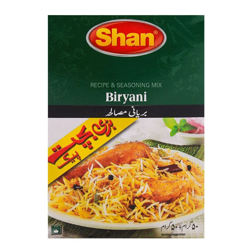 Shan Biryani Recipe Masala D.Pack 100g