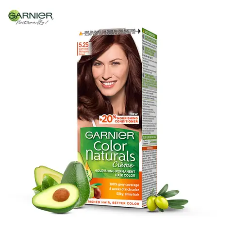 Garnier Color Naturals Hair Color Kit No 5.25 Light Opal Mahogany Brown 1 Packet