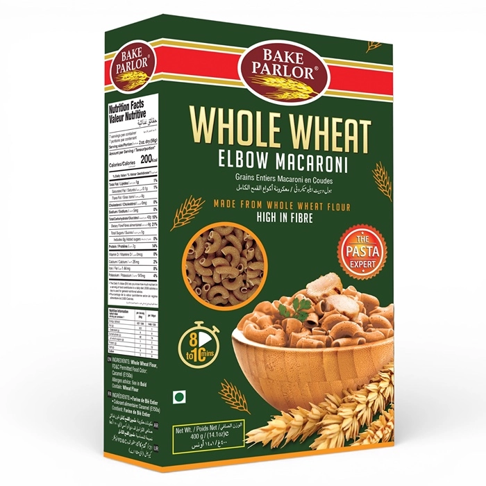 Bake Parlor Whole Wheat Elbow Macaroni Box 400g